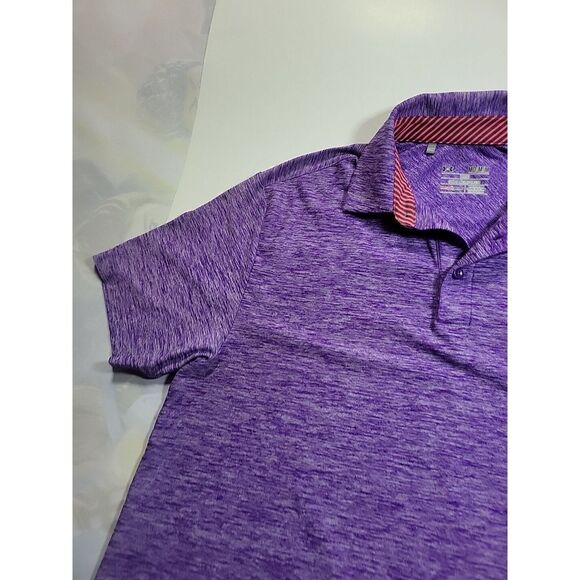 Under Armour Playoff Polo Shirt Adult M Heather Purple Golfing Performance Mens - Picture 4 of 9